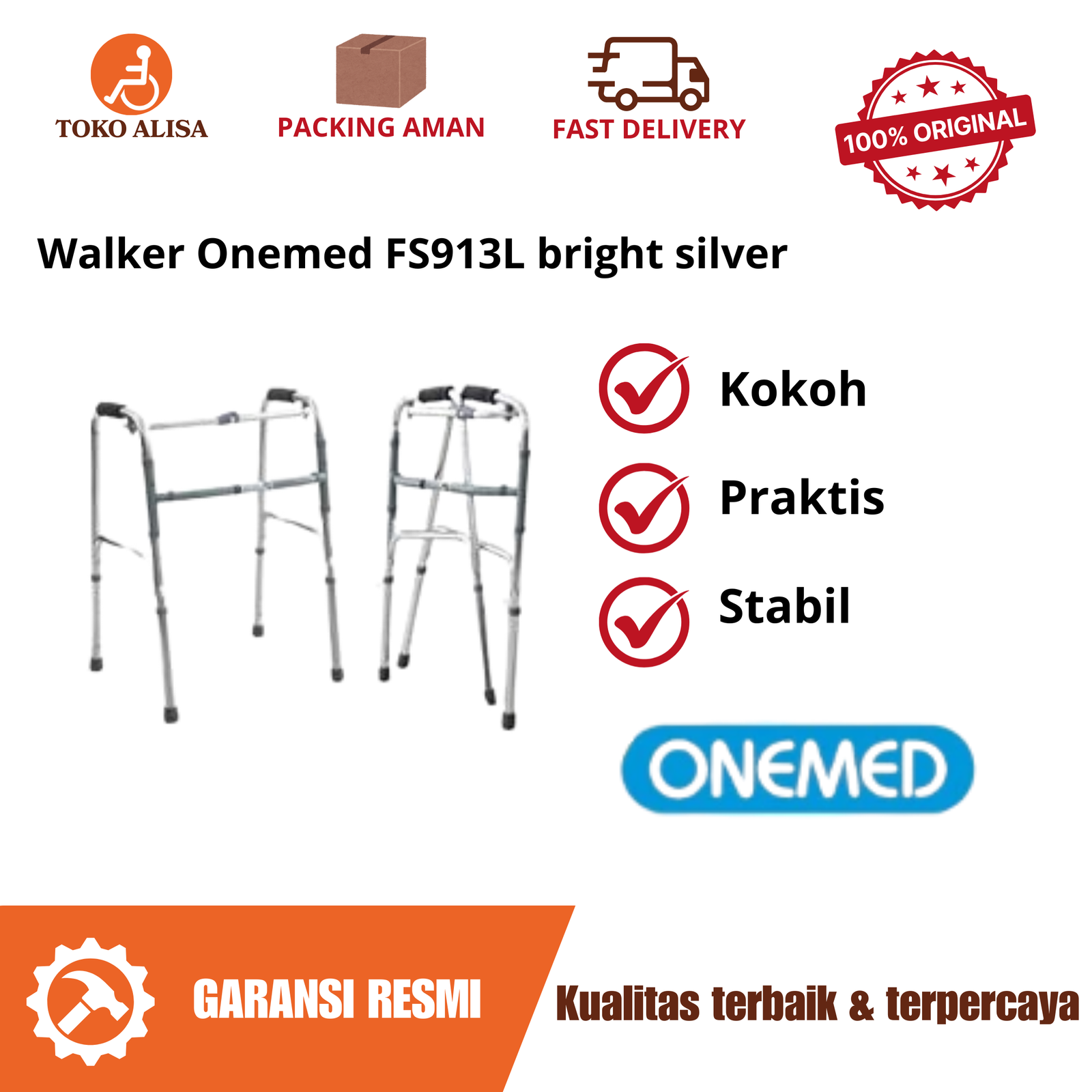 Walker Onemed FS913L bright silver